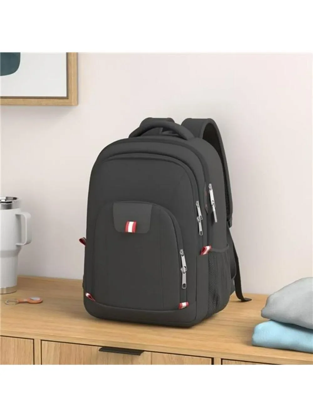 Della Gao Laptop Backpack 15.6 Inch USB Charging Water Resistant Travel Bag